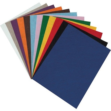 Pacon Felt Sheets, 9inx12in, Assorted Colors PAC390701